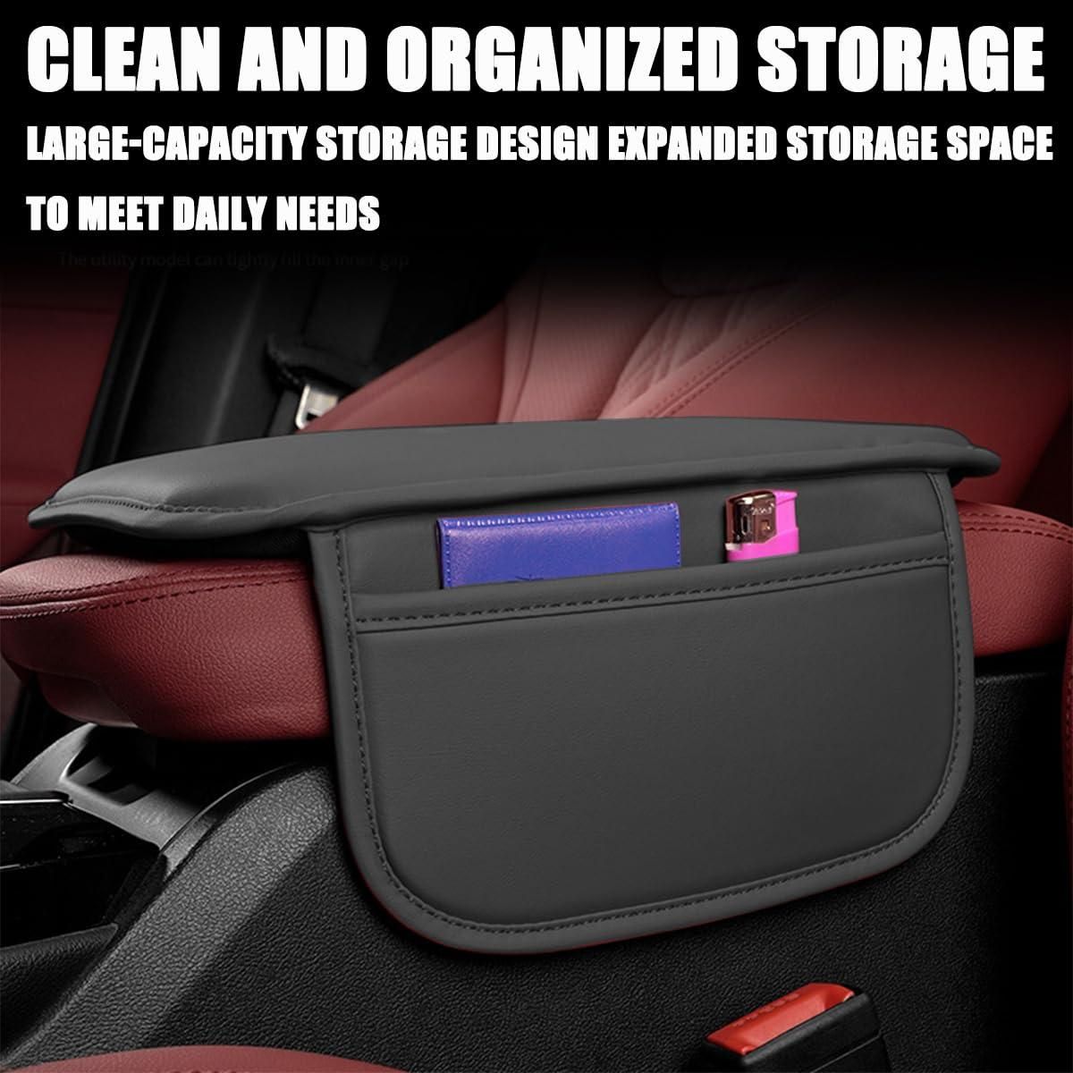 Buzzario Car Armrest Leather Cover Pad