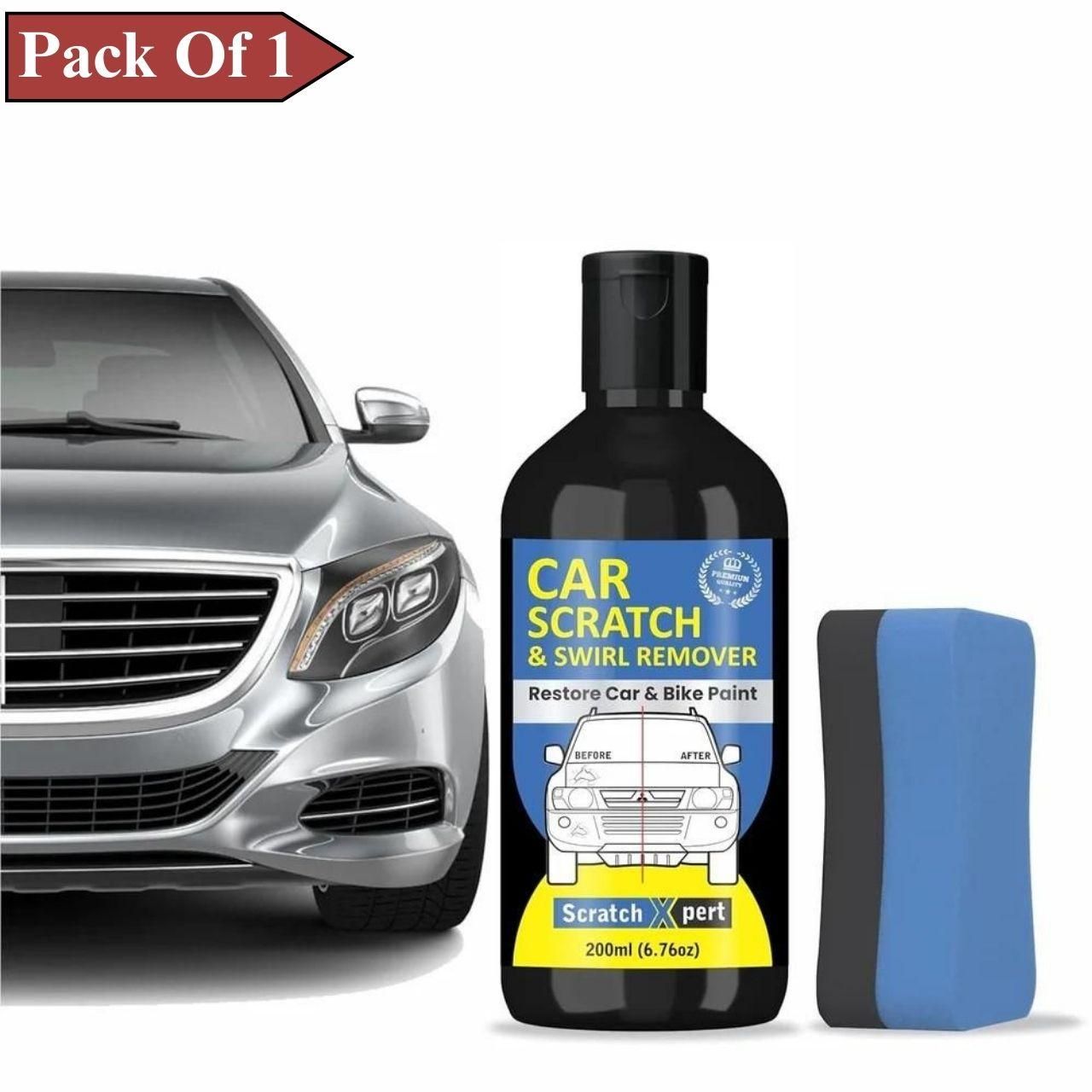 Buzzario Car Body Scratch Remover and Repair Polishing Cream Kit with Sponge 200ML